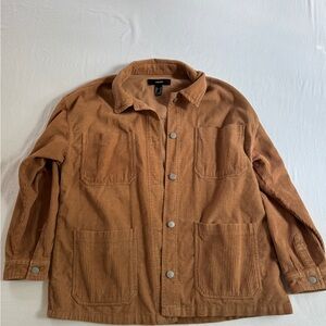 Forever 21 Tan Corduroy Shirt Jacket
